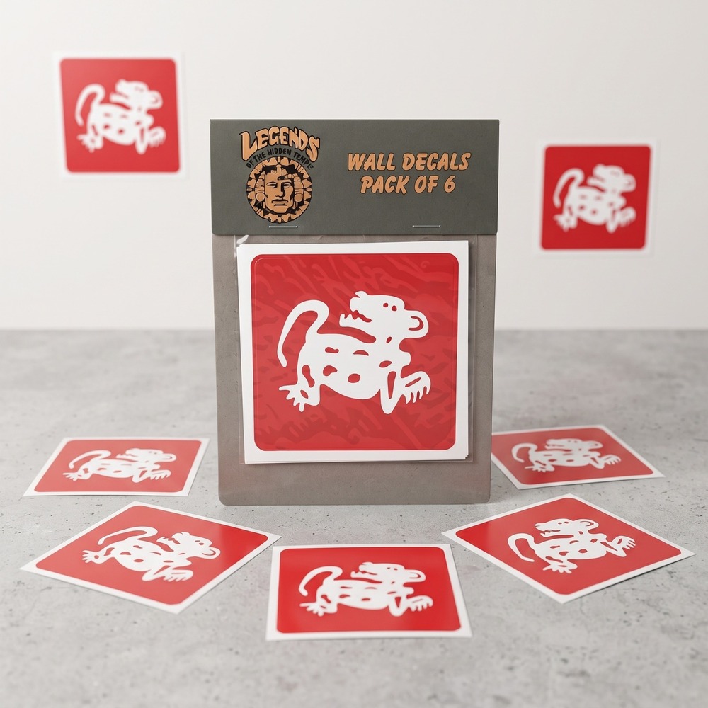 Nickelodeon Legends of the Hidden Temple Red Jaguars Wall Decals Nick Box 90s